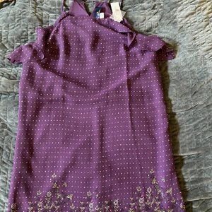 Purple Patterned Dress